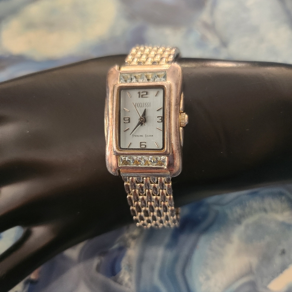 Ecclissi sterling silver case watch